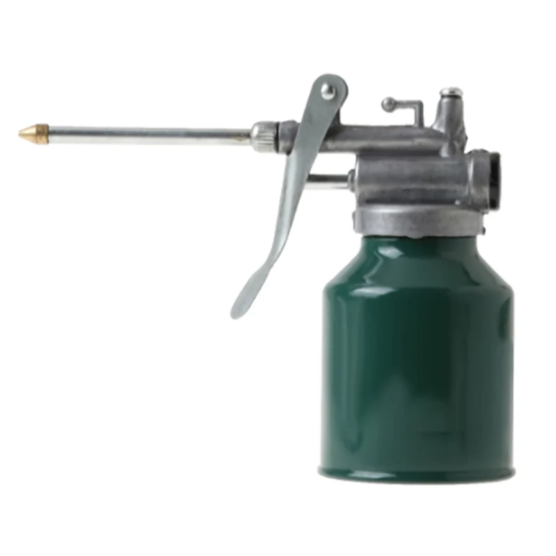 250ml Oil Can High Pressure Hand Pump Oiler Lubrication Metal Gun For Lubricants Oiler With Oil Spray Hose Car Oil Pot Bottle