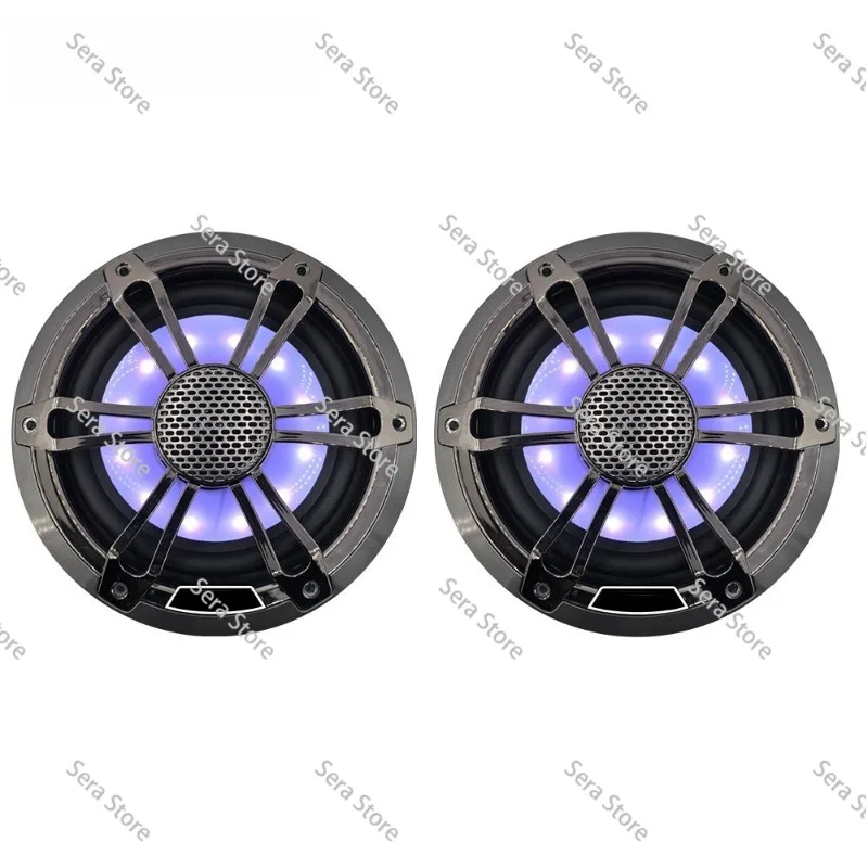 069C Light Waterproof Marine Boat Speakers 6.5 Inch 300W Per Pair White Grey for Motorcycle Boat