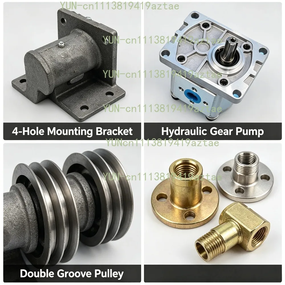 306/310/314/316/320/325 Four-Hole Reinforced Hydraulic Gear Oil Pump,Forklift Modification High Pressure Drive Oil Pump Assembly