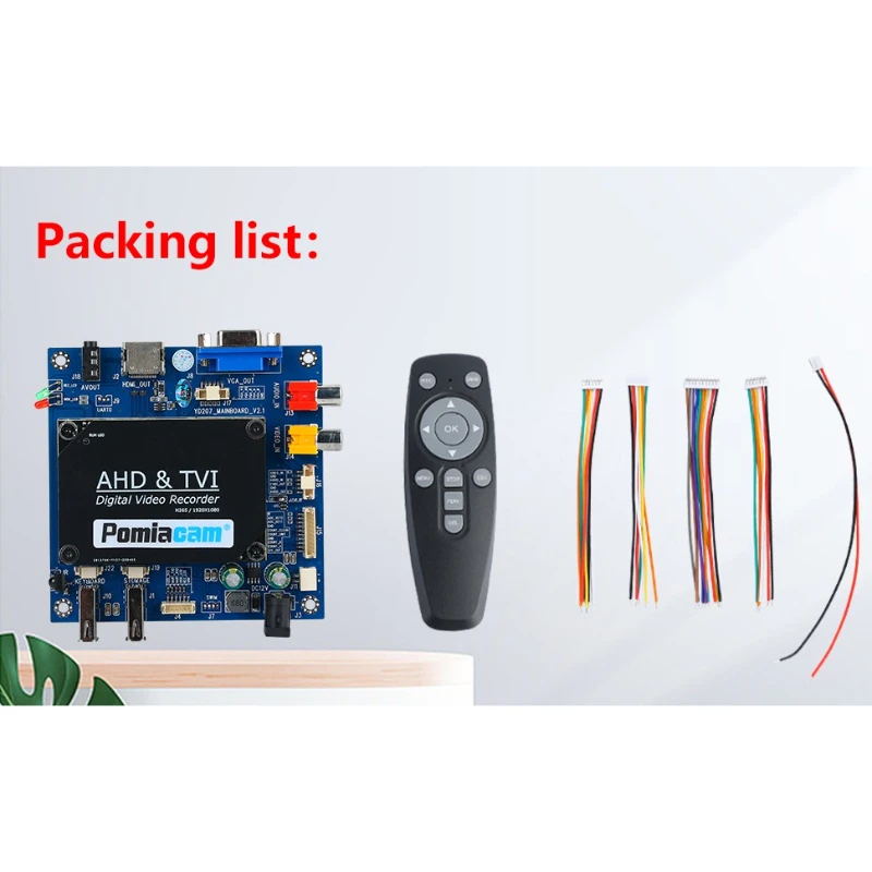 Professional Pipeline Inspection Recording System Main Board supports analog CVBS/ AHD 1080P/720P video input/SD/U-disk storage