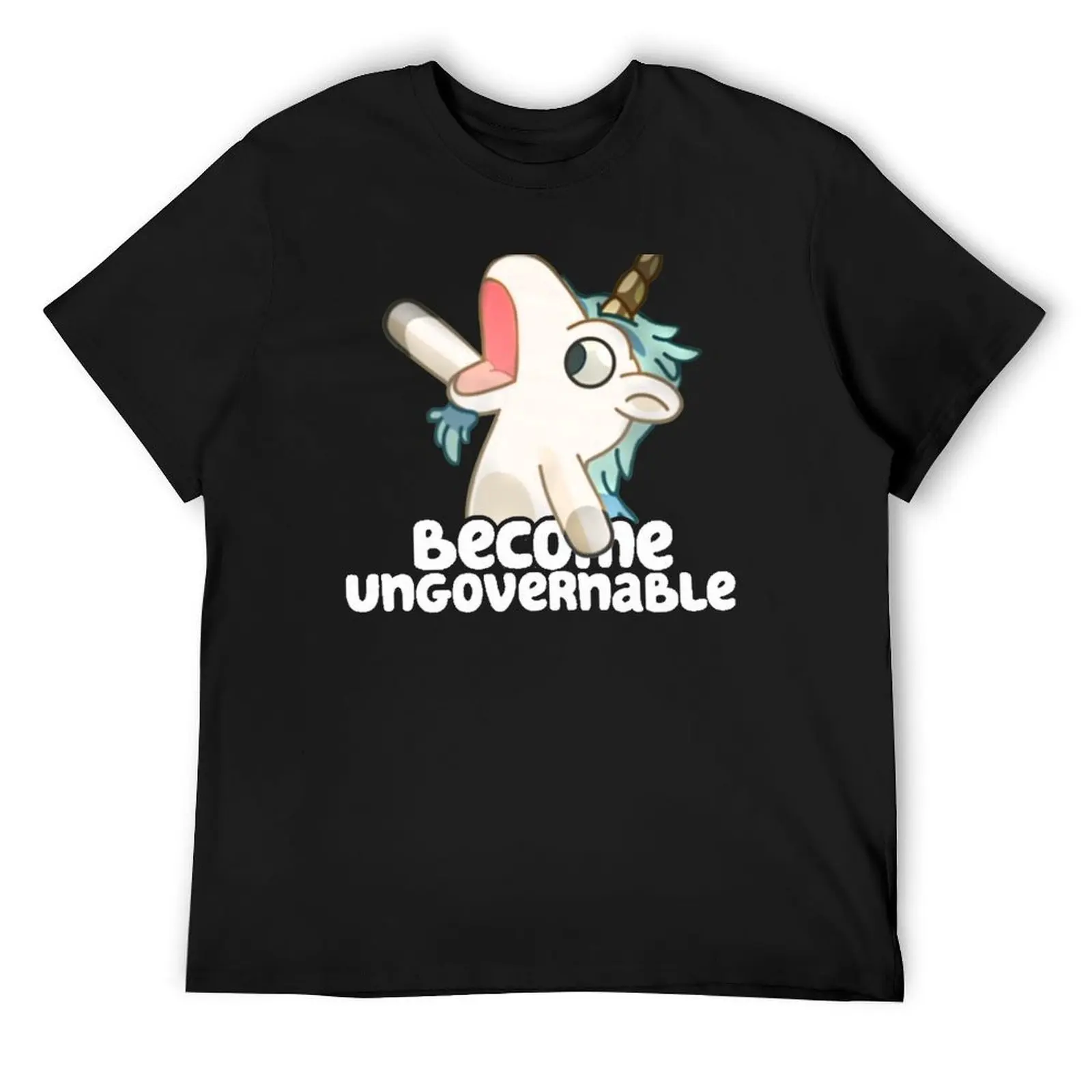 

Become Ungovernable T-Shirt quick drying blue lock funny shirt cotton big and tall t shirts for men