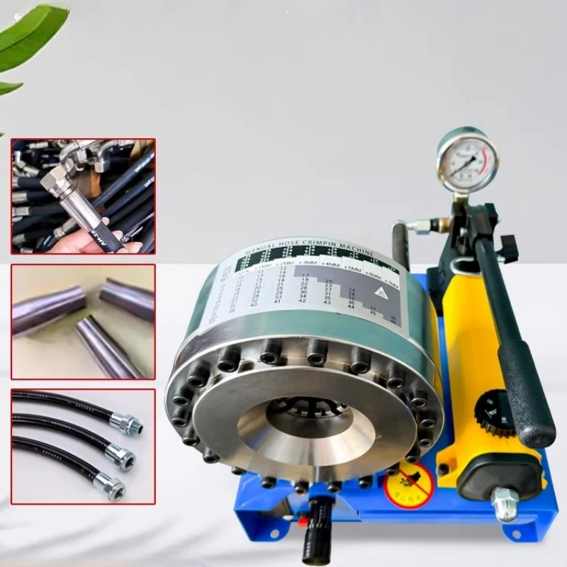 Portable Manual Liquid Compression Pipe Press Small Household High Pressure Oil Pipe Explosion-proof Pipe