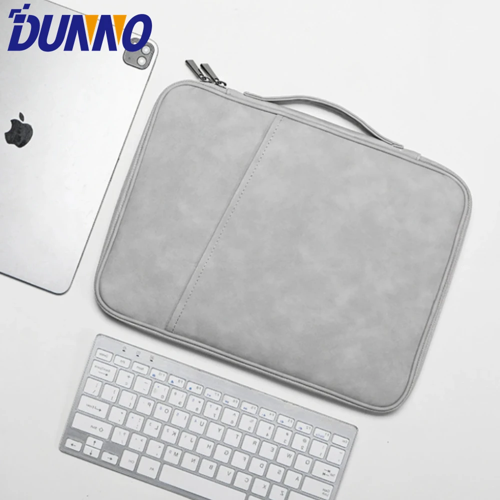 PU sheepskin leather fabric Waterproof Leather 11-13 inch Tablet PC Carrying Case Protective Travel Inner Bag for iPad Tablet