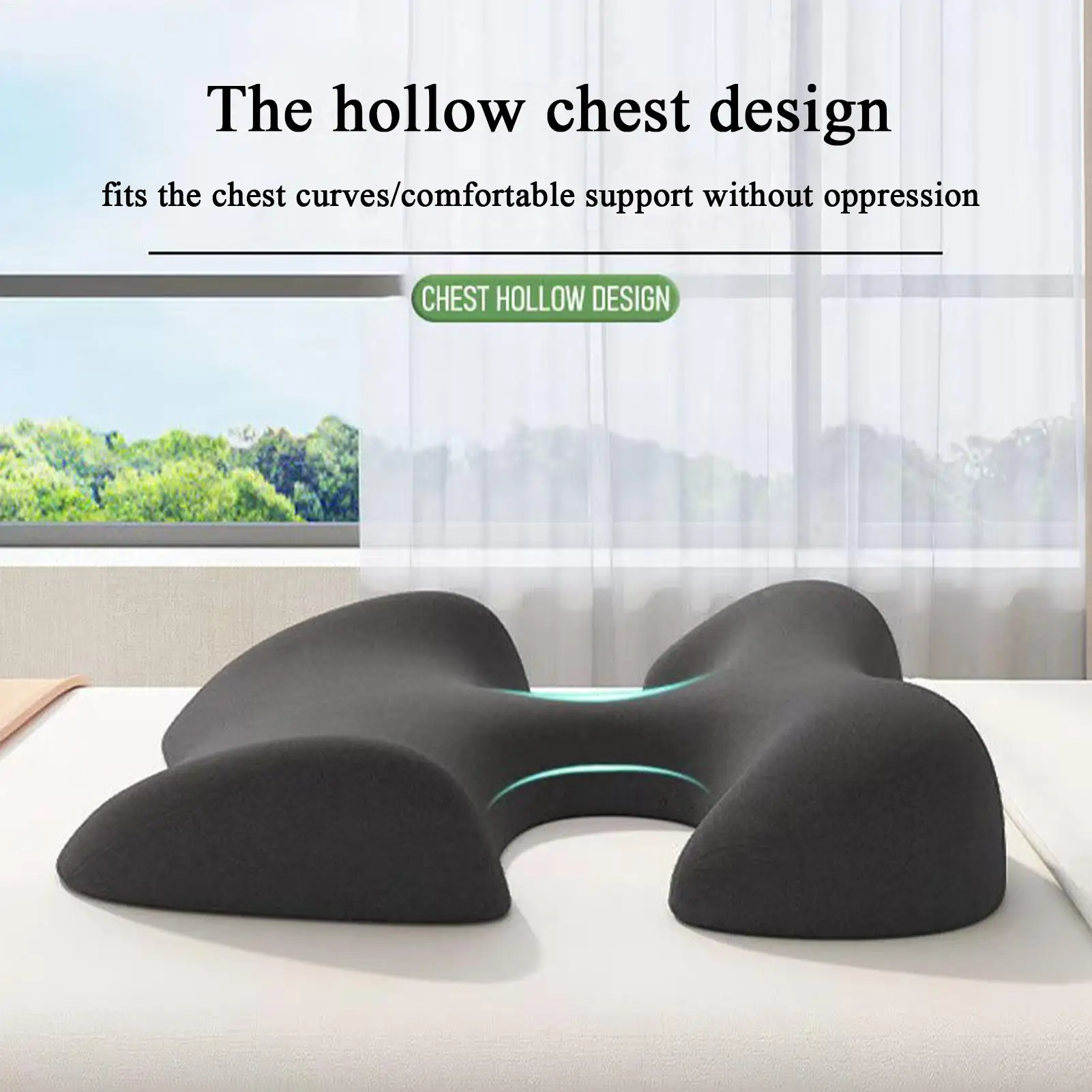 Massage Face Pillow Massage Bed Pillow Adjustable Chest Cushion Head Support Soft Recovery Equipment for Home Salon Bedroom
