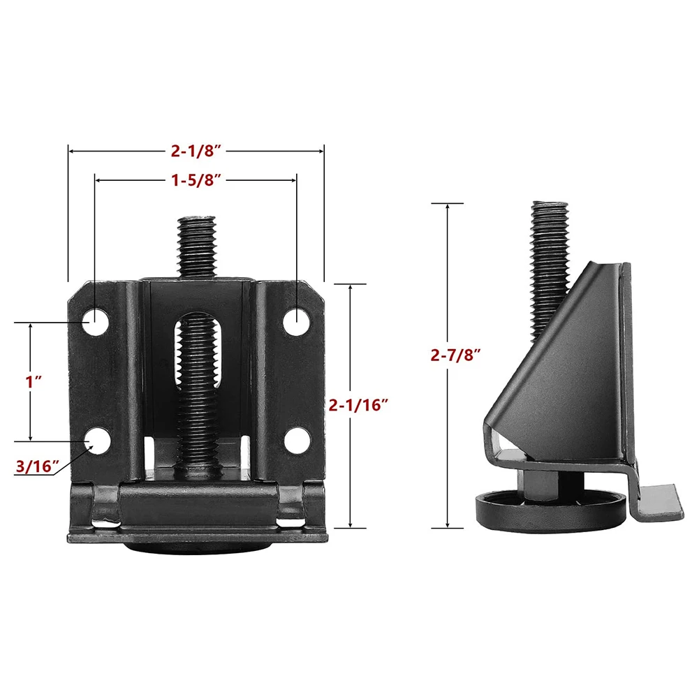 4Pcs Furniture Leveler Feet Sofa Legs Table Leg Extenders Desk Leg Riser Leveling Foot Home Desk Height Adjuster Anti Slip Foot