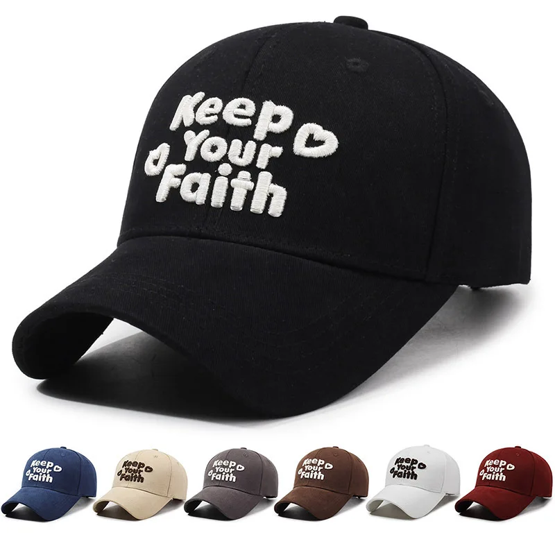 Kore Bireysel Işlemeli Mektup beyzbol şapkası Erkek Kadın Genç Çift Öğrenci Sert Üst Ördek Gagası Kap Japon Retro güneş şapkası