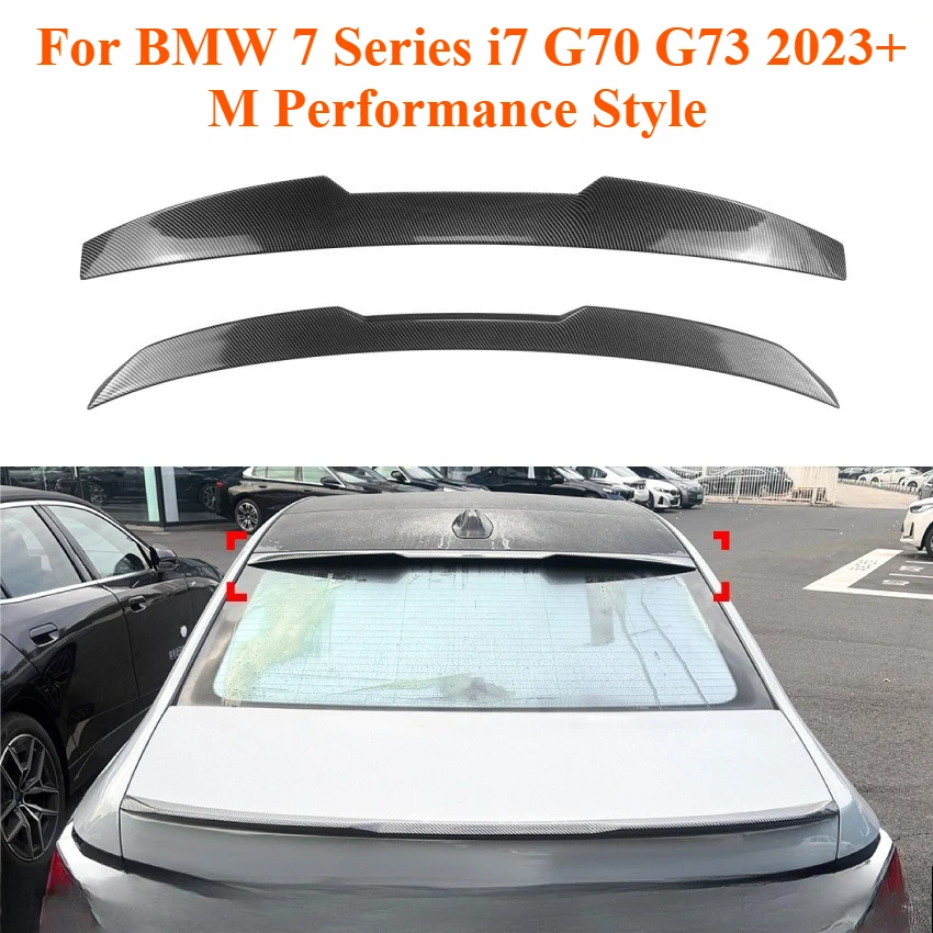 

For BMW 7 Series i7 G70 G73 2023+ M Performance Style Rear Spoiler Roof Wing Aerodynamic Body Kit Exterior Upgrade Accessories