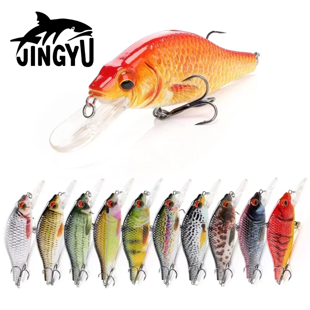 

JINGYU Black Minnow Mini Crankbaits Tackle Lures 4g/11g/22g Wobblers Pike Fishing Lure Artificial Bait Hard Swimbait