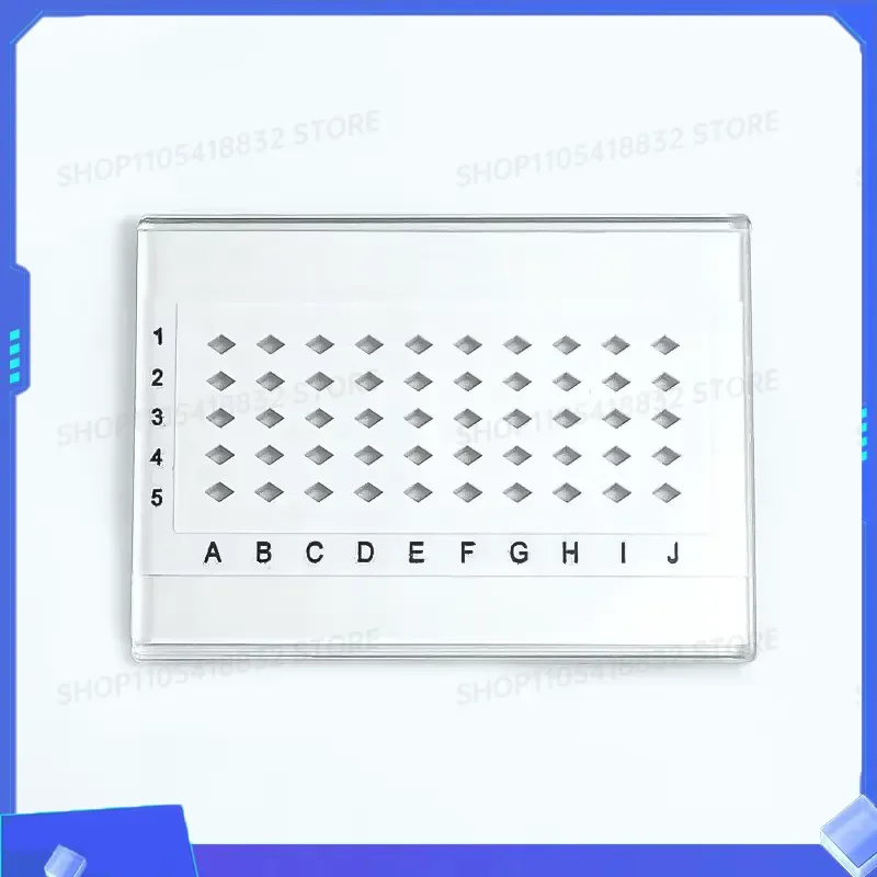 for TEM Transmission Electron Microscope Copper Mesh Box Carbon Film Sample Box 50 100 Hole Pull out Mesh Sample Storage Box