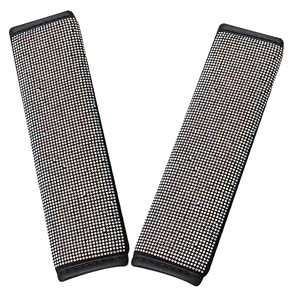 

2Pcs Car Handbrake Covers Elegant Bling Gear Shift Protector Crystal Shift Knob Cover Soft Grip Car Decor for Women Interior