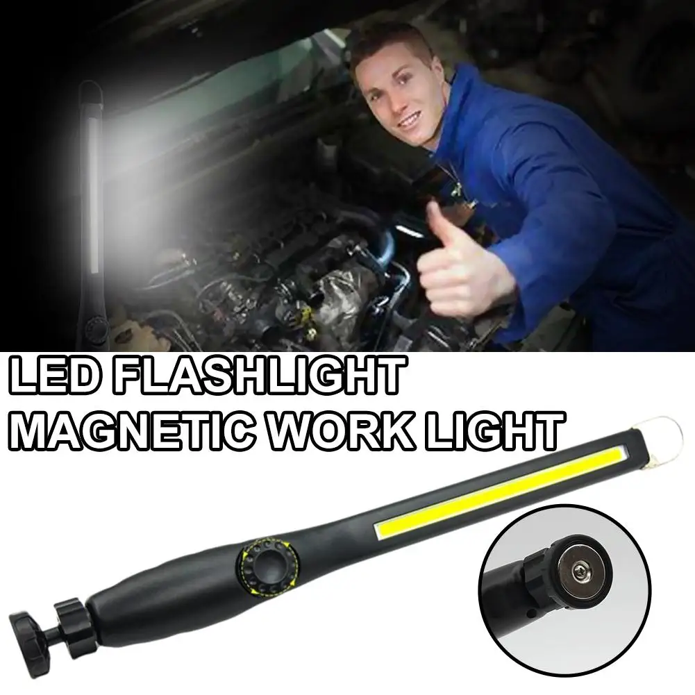 Car Inspection Light Portable USB Rechargeable Magnetic COB LED Work Emergency Light For Car Repair Accessories I3G3