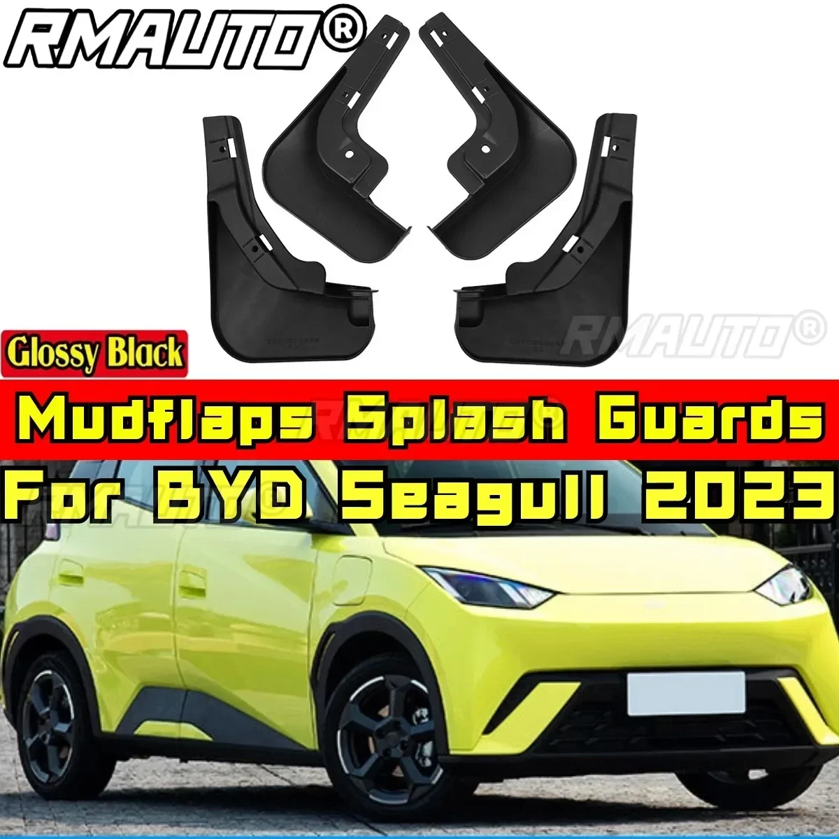 For Seagull 2023 Body Kit Mudflaps Splash Guards Front Rear Fender Mudguards For BYD Seagull 2023 Car Accessories