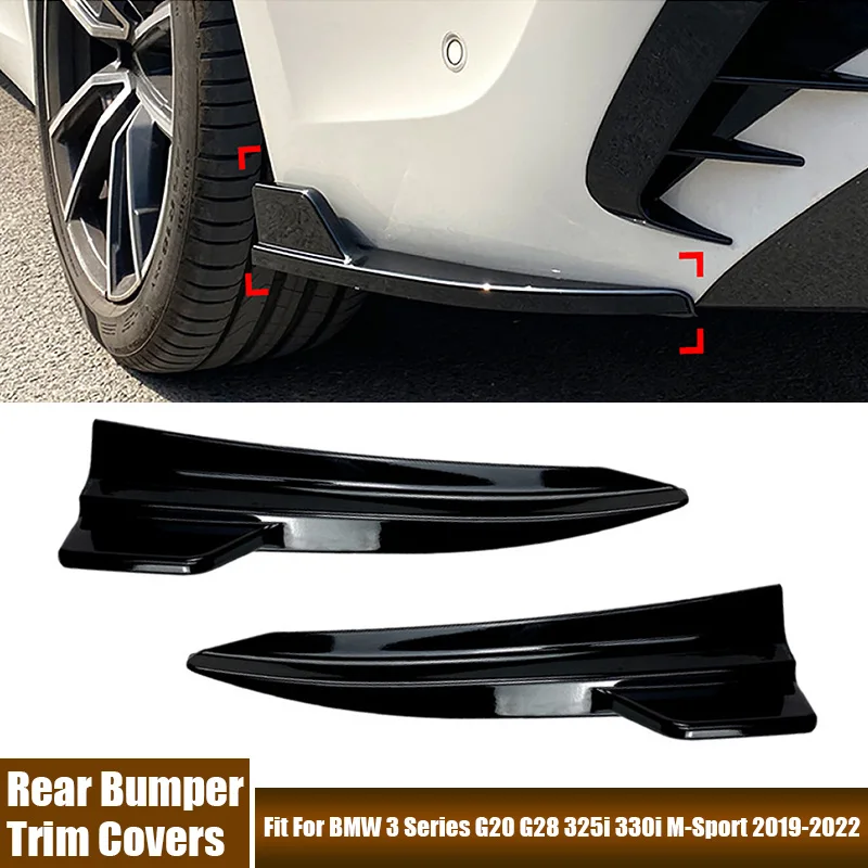 مانع صدمات خلفي للسيارة ركن الفاصل غطاء الكسوة تعديل السيارة اكسسوارات صالح لسيارات BMW 3 Series G20 G28 325i 330i M-Sport 2019-2022 #1