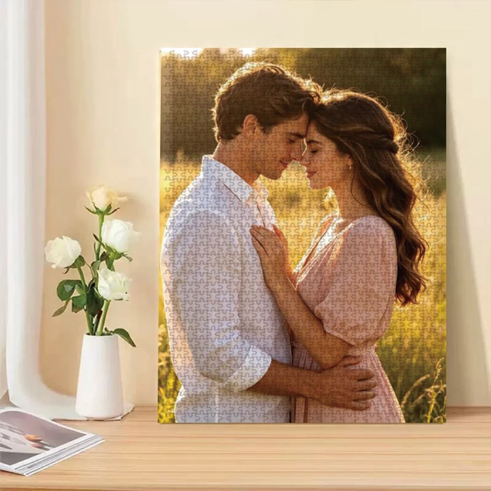 35/300/500/1000pcs Personalized Custom Photo Puzzle Parent Child Photo This Personalized Puzzle Can Be A Unique Gift For Family