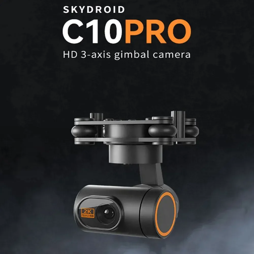 Skydroid C10 Pro pequeña 2K HD cámara cardán de 3 ejes compatible con comentarios de imagen 1080P Compatible con Control remoto T12/H12/H16/H16Pro