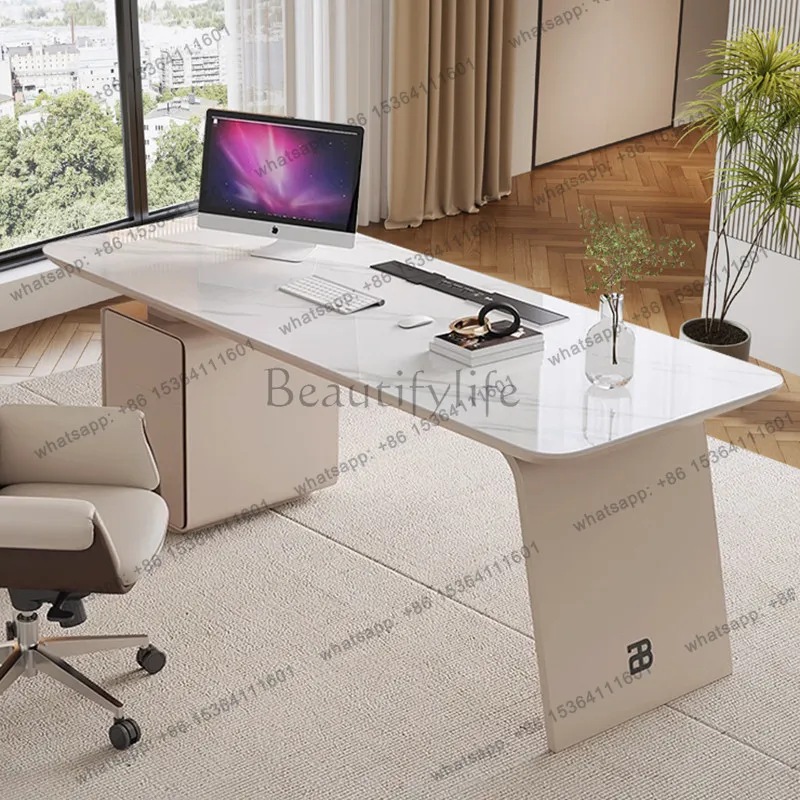 

Light luxury minimalist desk household modern minimalist study computer desk writing desk