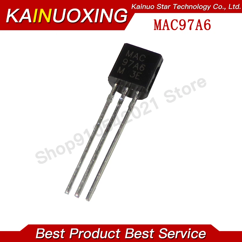 100PCS MAC97A6 97A6 TO-92 Bidirectional Thyristor 0.6A 400V Triac
