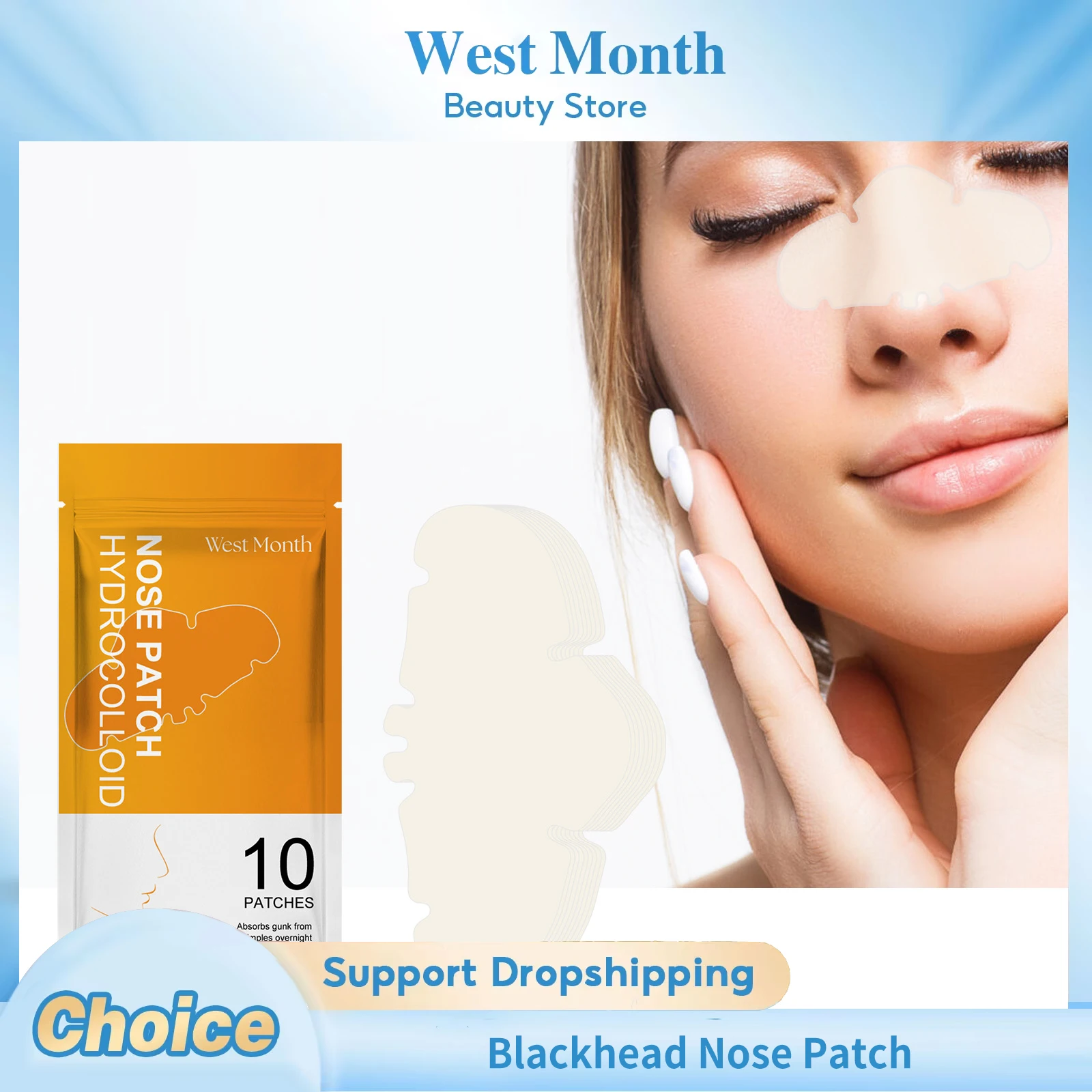 

Blackhead Nose Patch Remove Blackhead Acne Treatment Smoothing Shrinking Pore Improve Enlarged Pores Deep Cleansing Nose Patch