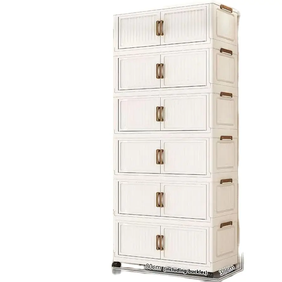 Opbergdoos, opvouwbare huishoudkast, opbergkast voor kleding, speelgoed, snacks, opbergkast met extra grote capaciteit, opbergdoos - afbeelding 2