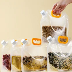 1/5 pack portable grain storage bag with funnel recyclable insect-proof and moisture-proof fresh-keeping bag grain storage bag