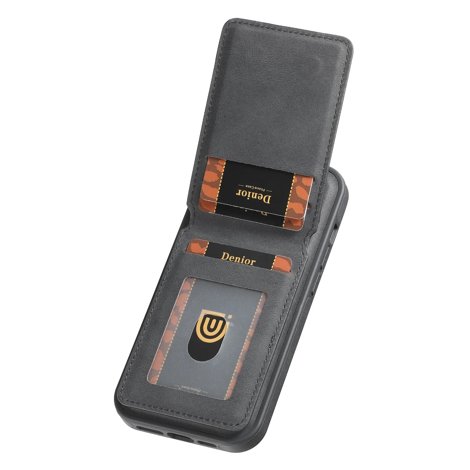 Rotating Phone Case for IPhone 17 Pro with Magsafe Card Holder, Compatible with Apple 15 Plus/14 Plus Wallet Protective Cover