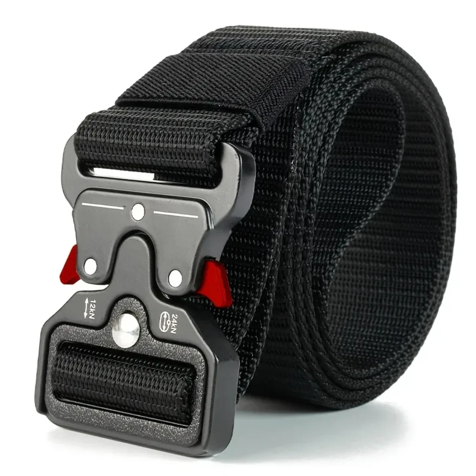 Men Tactical Belt Heavy Duty Adjustable Nylon Belt