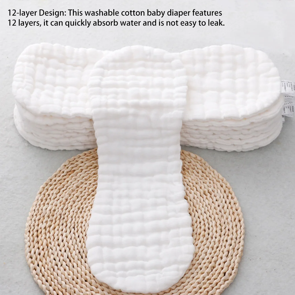 36x15cm 12-lagige Baby windeln Windel hose Pad Harn wasch bare Einsätze