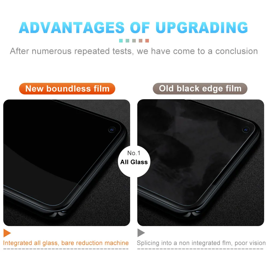 2Pcs Full Cover Tempered Protection Glass For Xiaomi Redmi Note 8 9 Pro Max Screen Protector A1 A2 plus 8A 8T 9A 9T 9C NFC  Film