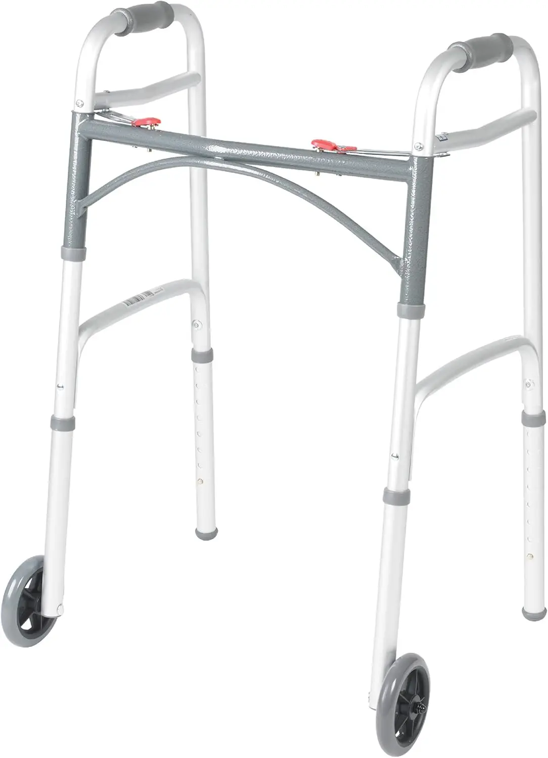 Folding Walker with Wheels, Rolling Walker, Front Wheel Walker, Lightweight Walkers for Seniors and Adults Weighing Up