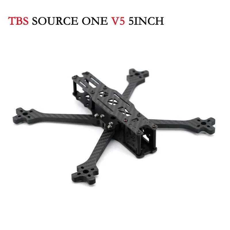 Original TBS SOURCE ONE V5 Wide-stance X Carbon Fiber 5inch FPV Frame Kits for FPV Freestyle 5 inch 7 inch