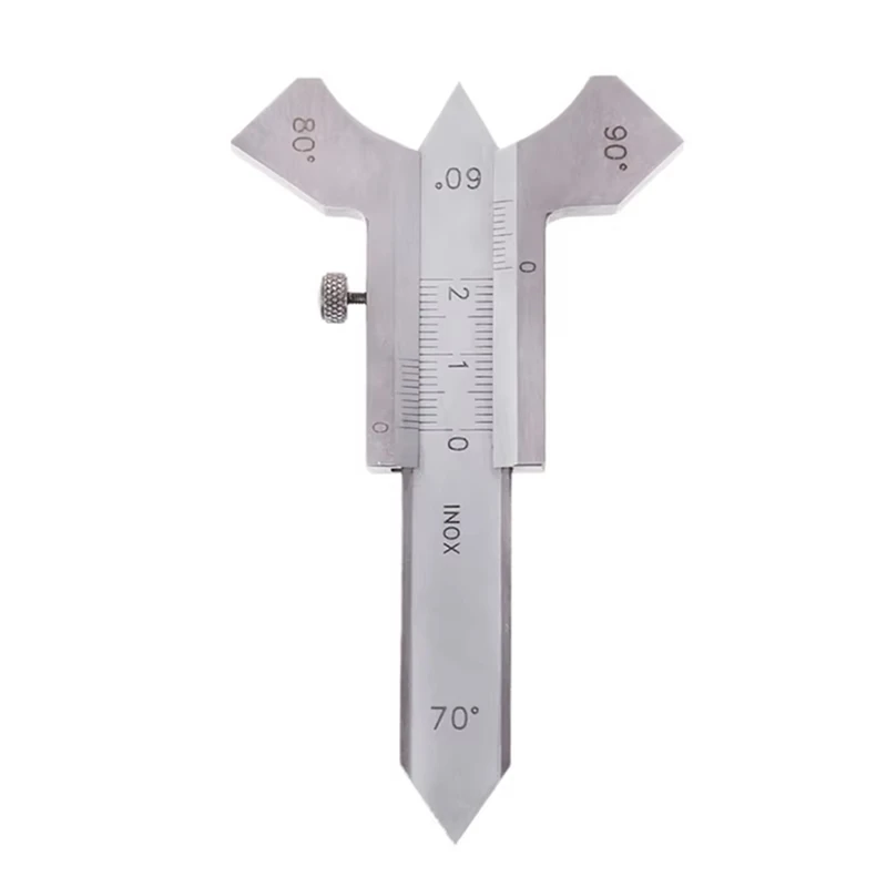 

FIZP 0-20Mm Portable Welding Seam Gauge Metal Depth Thickness Inspection Angle Ruler Woodworking Tool 60 70 80 90 Angle