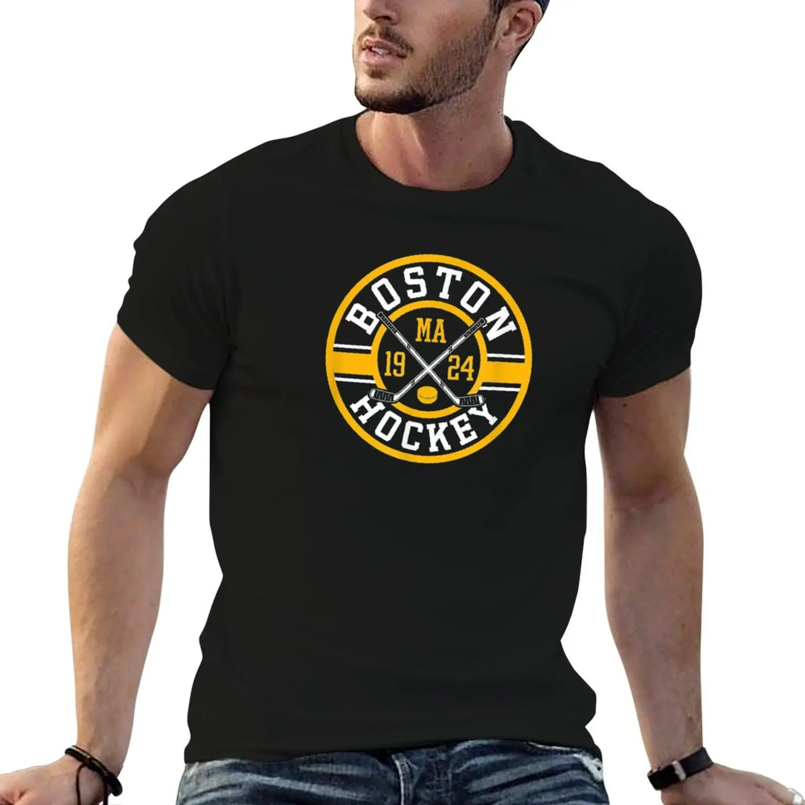 

Ice Hockey Vintage t Boston Classic man Gift Sticks Bruin shirt casual T-Shirt man tshirt