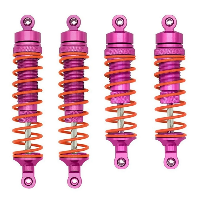 Car Front And Rear Shock Absorber For Traxxas Slash 4X4 VXL 2WD Rustler Stampede Hoss 1/10 RC Car Upgrades Parts Pink