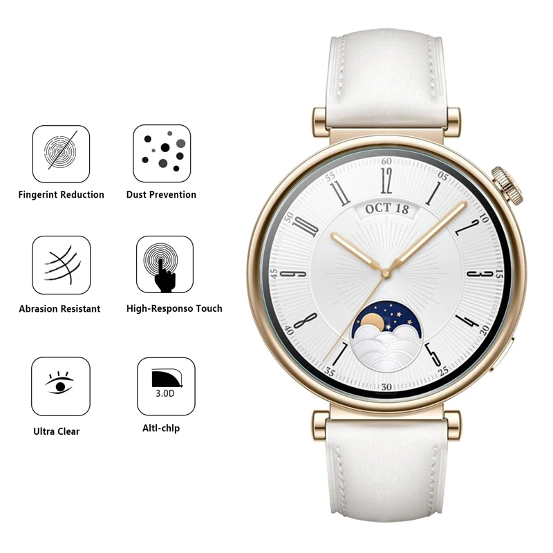 الزجاج المقسى لهواوي ساعة GT 4 46 مللي متر 41 مللي متر الأفلام المضادة للخدش حامي الشاشة لهواوي GT4 41 46 مللي متر الغطاء الواقي فيلم