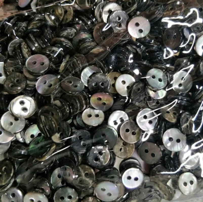 High Quality Fashion Color Shell Natural Colorful Buttons Buttons DIY Clothing Coat Decoration Accessories 10pcs/bag