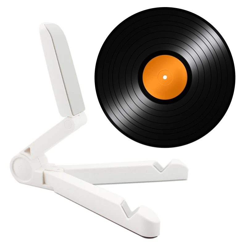 Vinyl Record Storage Holder Display Stand Tablets Table Top Holder Stands Stable without Shaking Cellphone Stand