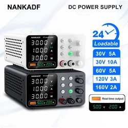 30V 10A Laboratory Power Supply with Triple Storage Switching Power Supply 5V 2A DC Regulated Power Supply for Type-C Interface