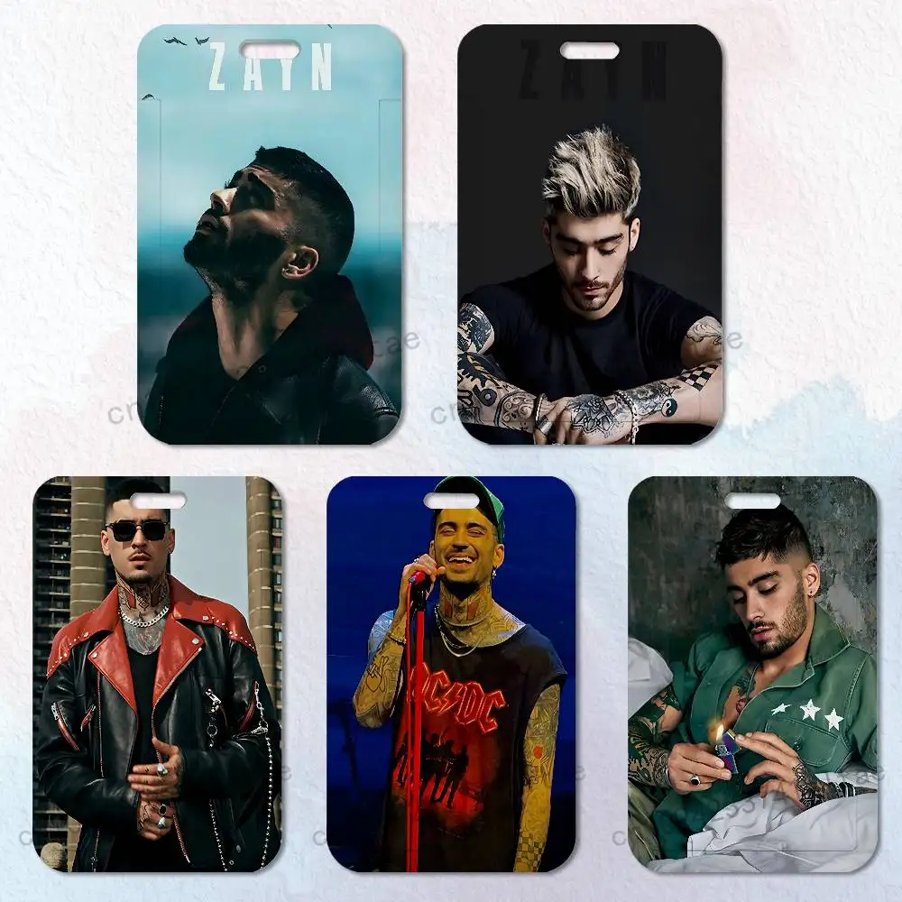 

Singer Z-Zayn M-Malik Badge Holder Pass Bus Work Card Cover Chest Pocket Students Card Holder Small Gift