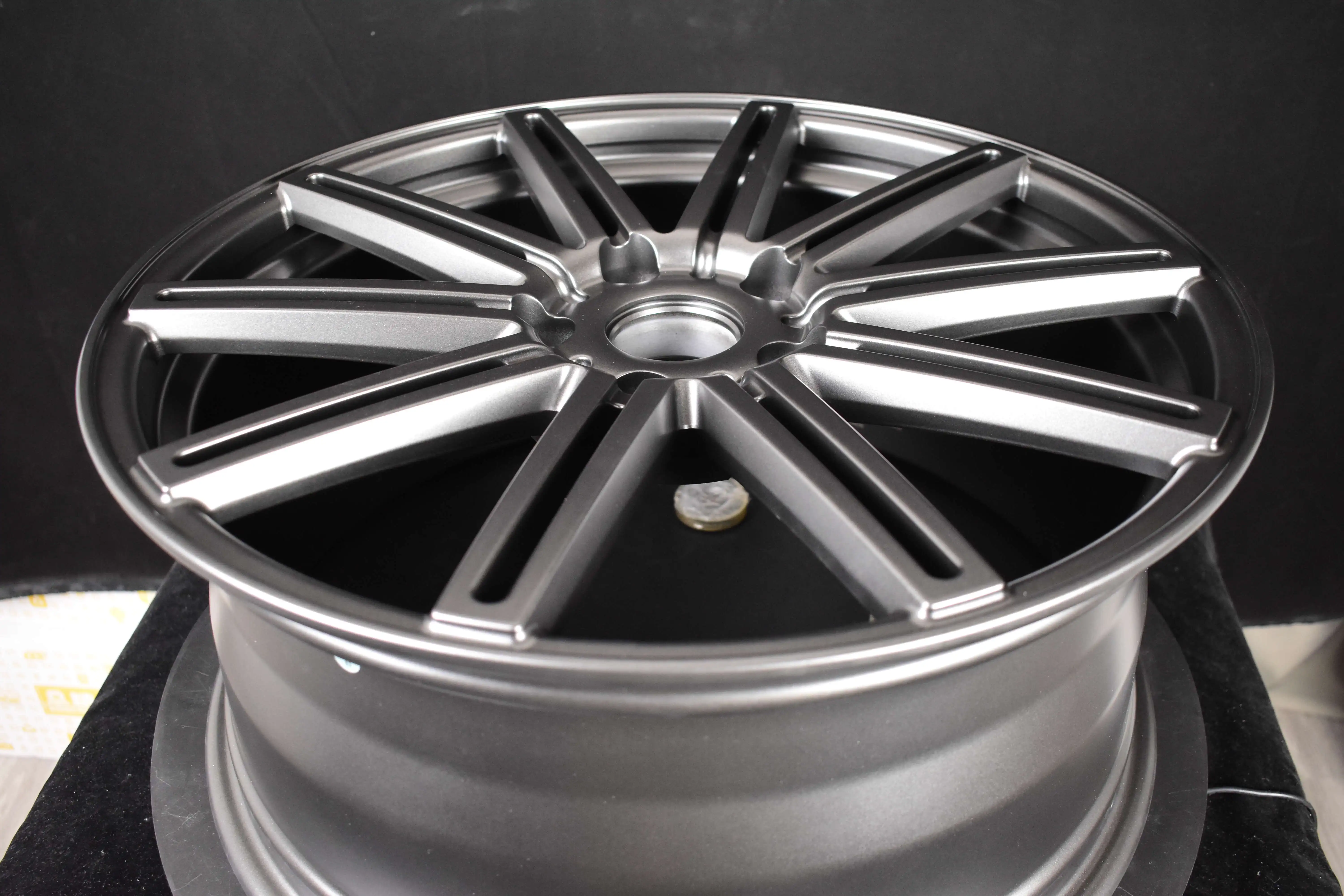 For  High Strength Forged Alloy Car Rim 20 21 22 Inch 5x120 Gun Gray Powder Coating Five Spoke 25mm 40mm Offset for Range