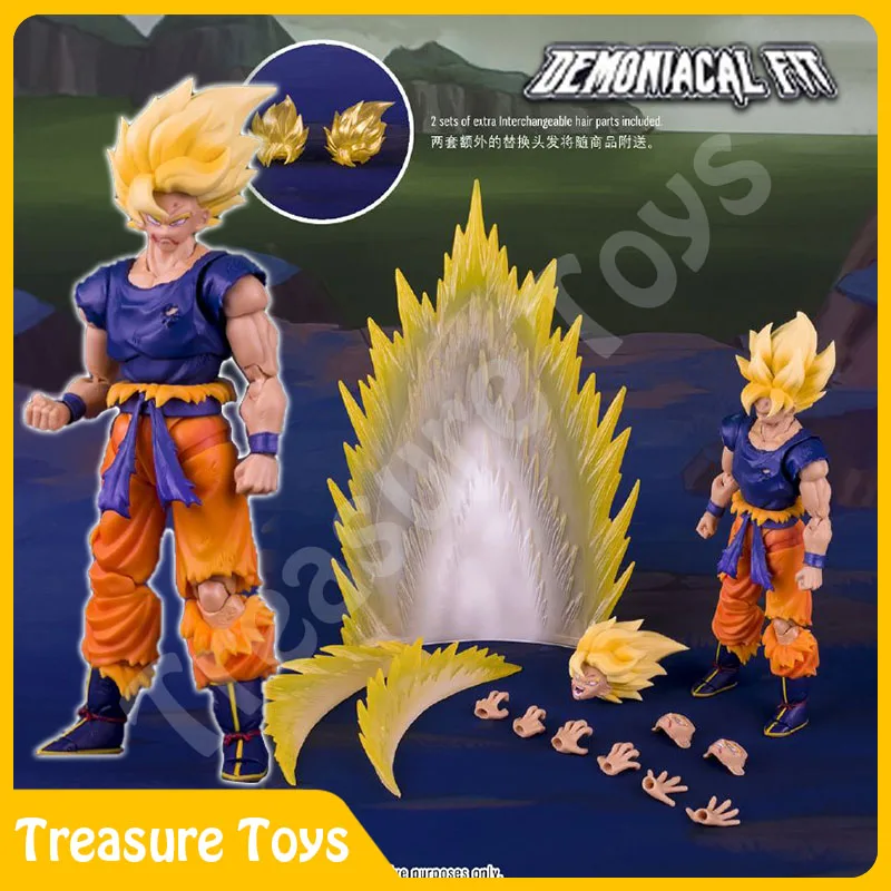 

Demoniacal Fit Son Goku Figure Dragon Ball Z SHF Super Saiyan Son Goku Anime Action Figure Model Fury Awakening Kids Toys Gifts