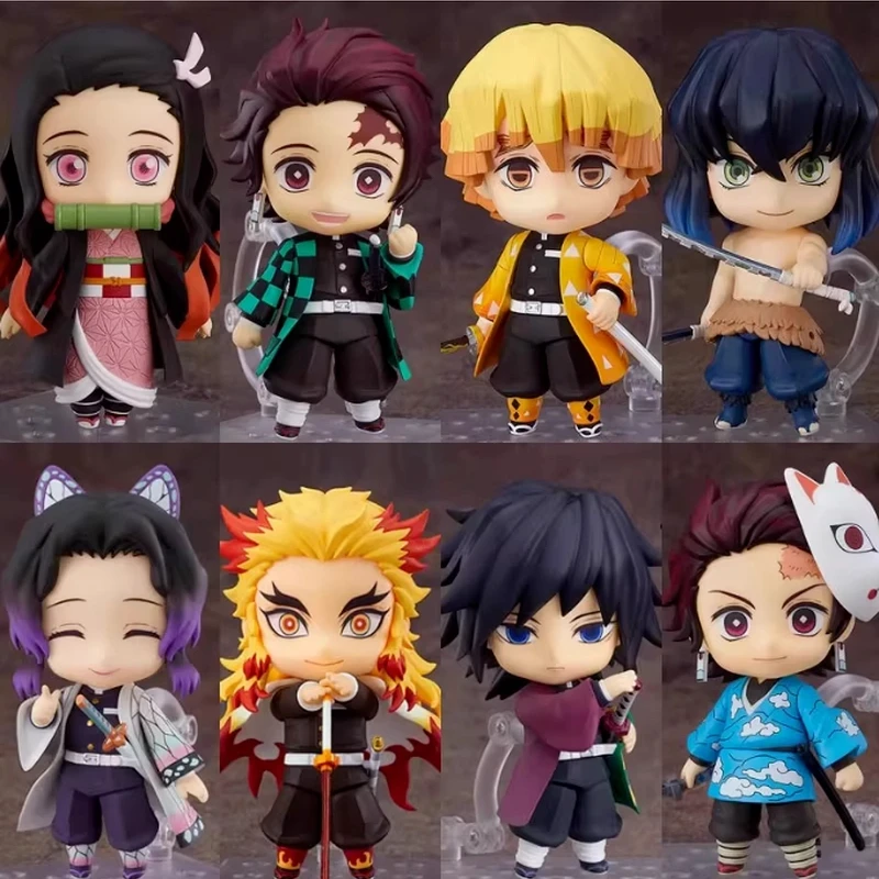 Figura de acción Nendoroid versión Q Demon Slayer de 10cm, modelo Kamado Tanjirou Nezuko Inosuke Zenitsu, juguetes de Anime, regalos coleccionables