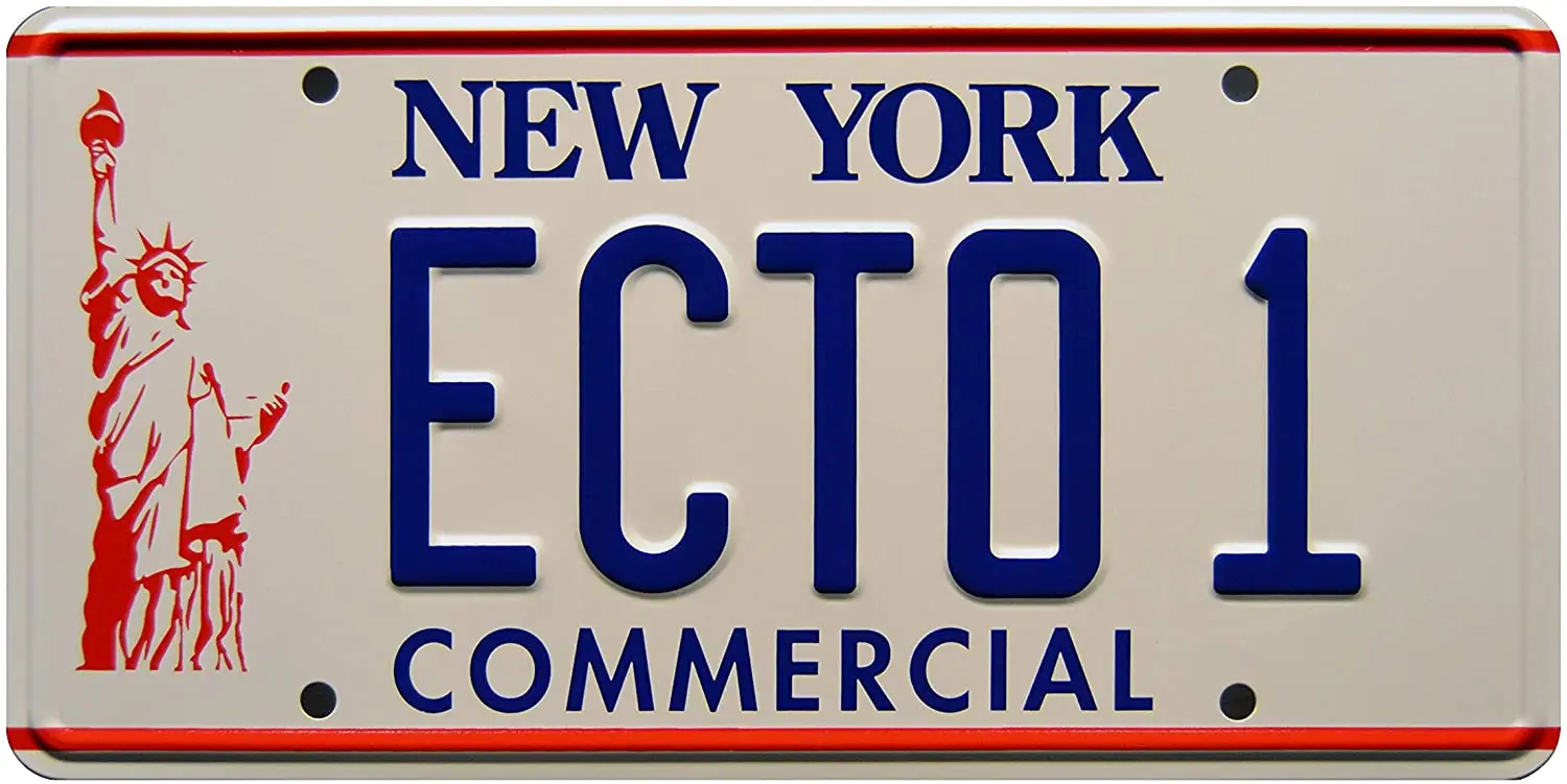 

Ghostbusters 2 | ECTO 1 | Metal License Plate