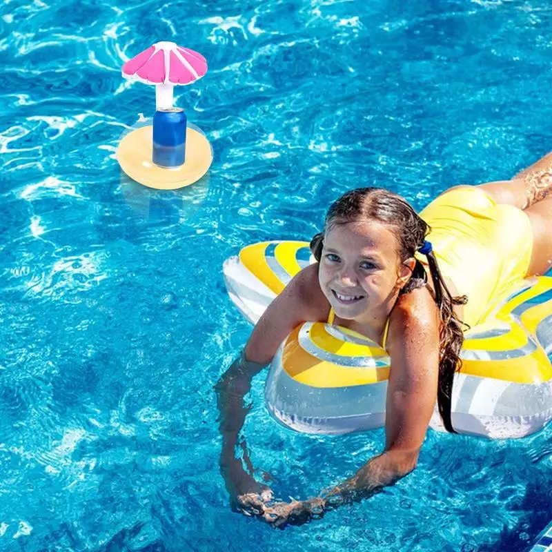 Drink Drijvers Voor Zwembad Schattige Herbruikbare Zwembad Floaties Lichtgewicht Draagbare Drank Drijvers Zwembad Accessoires Leuk Voor Kinderen Jongens Meisjes