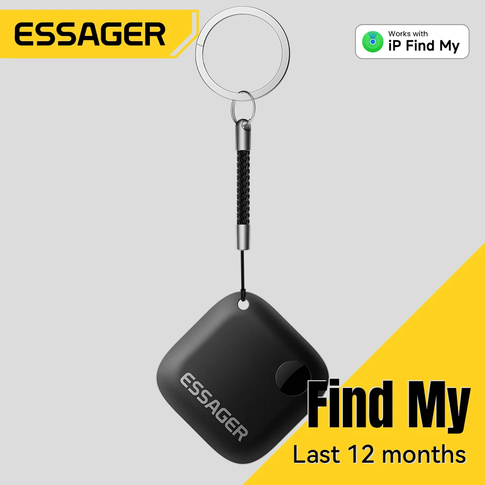 Essager Mini Gps Tracker for Ios System Find My App Airtag Smart Bluetooth Locator Dog Pet Finder Bag Anti-Loss with Tracker