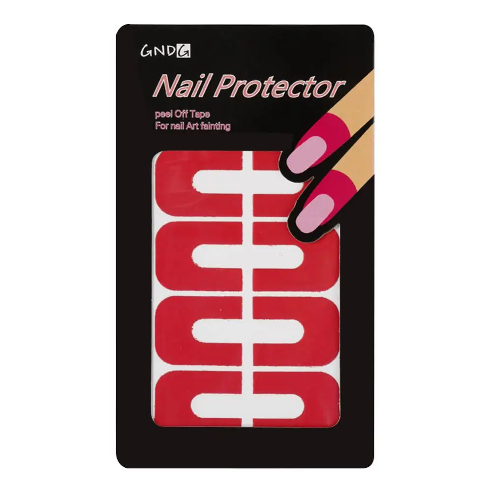 1~20PCS Wholesale Nail Protector Cover Peel Off Spill-resistant Nail Protector Creative U-shape Finger Cover Sticker Nail