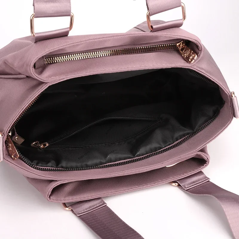 Fashionable Large Capacity Mummy Bag Water-repellent Nylon Cloth Women's Shoulder Handbag Lightweight Travel Crossbody Bag