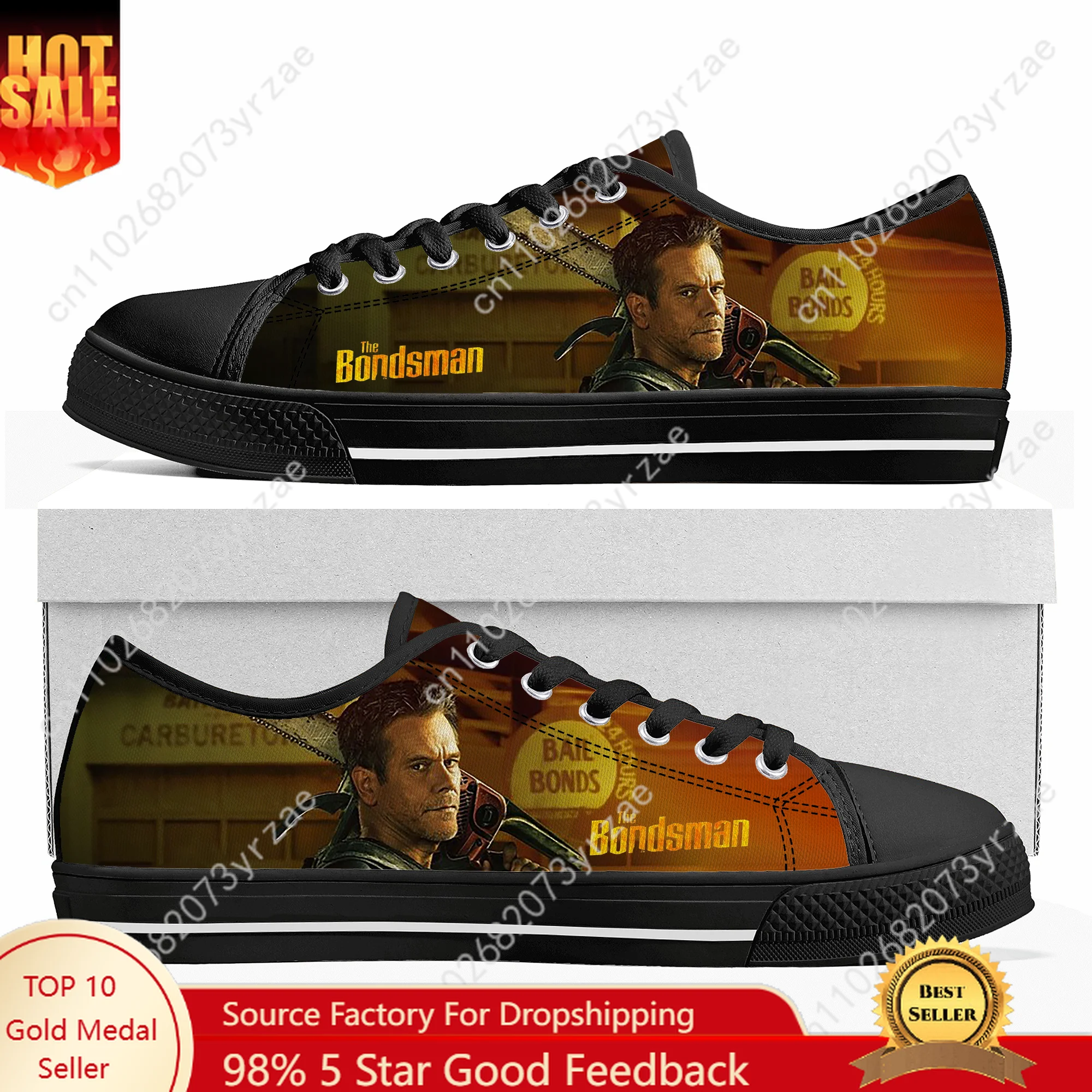 

The Bondsman Low Top High Quality Sneaker Mens Womens Teenager Canvas Sneaker Casual Fashion Patterns Shoe Custom Made Shoes