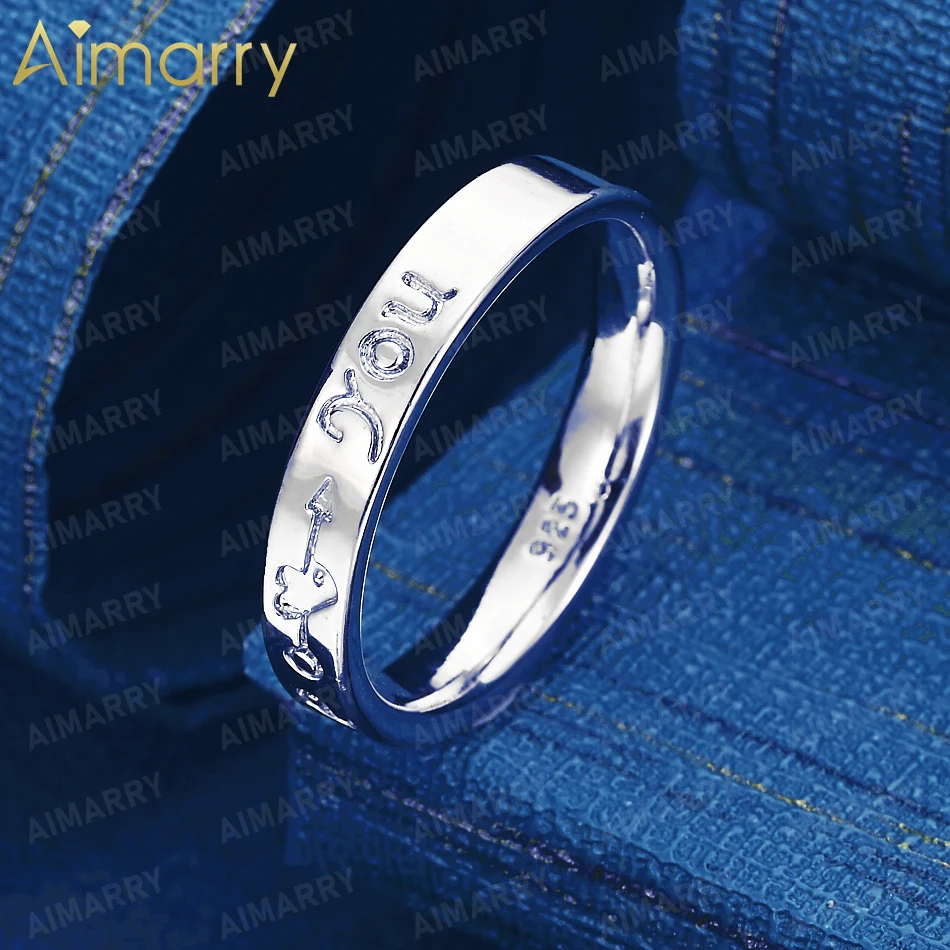 925 Sterling Silver 7-10# Romantic Arrow Piercing Engraved Ring Women's Party Banquet Anniversary High-quality Fashion Jewelry