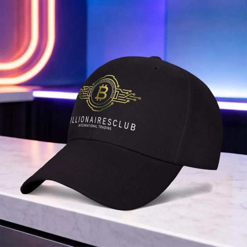 Bitcoin Billionaires Club Printed Lightweight Baseball Cap – Unisex Outdoor Sports Hat for Festivals, Parties, Daily Wear
