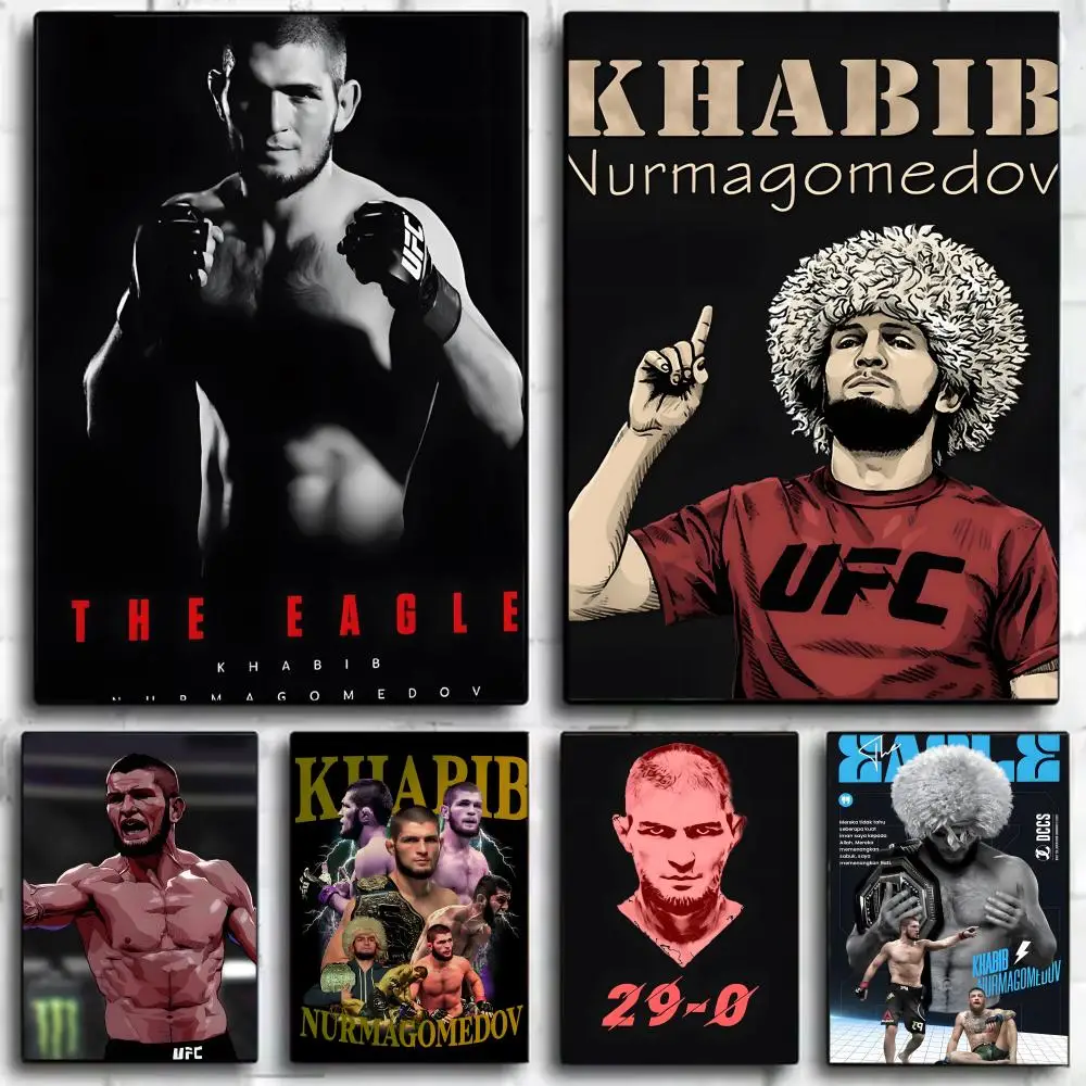 fighter dominant Boxing K-Khabib Nurmagomedov Poster Wall Art Print Poster Decorative Mural Home Decor Gift Unframed